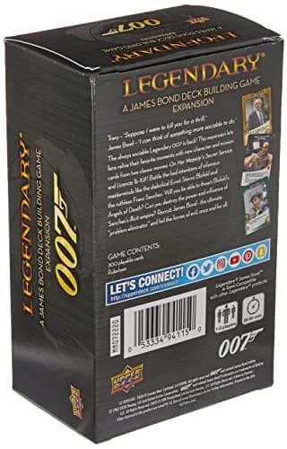 Upper Deck Legendary 007 James Bond Expansion | Cooperative Deck Building Game | Board Game (2.56 x 3.75 x 6.25 inches) thumbnail 2