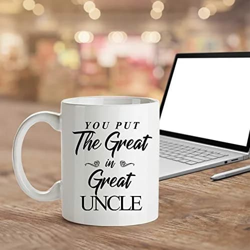 M&P Shop Inc. You Put The Great In Great Uncle Coffee Mug 11 oz | Funny Novelty Gift for Christmas & Birthdays thumbnail 2