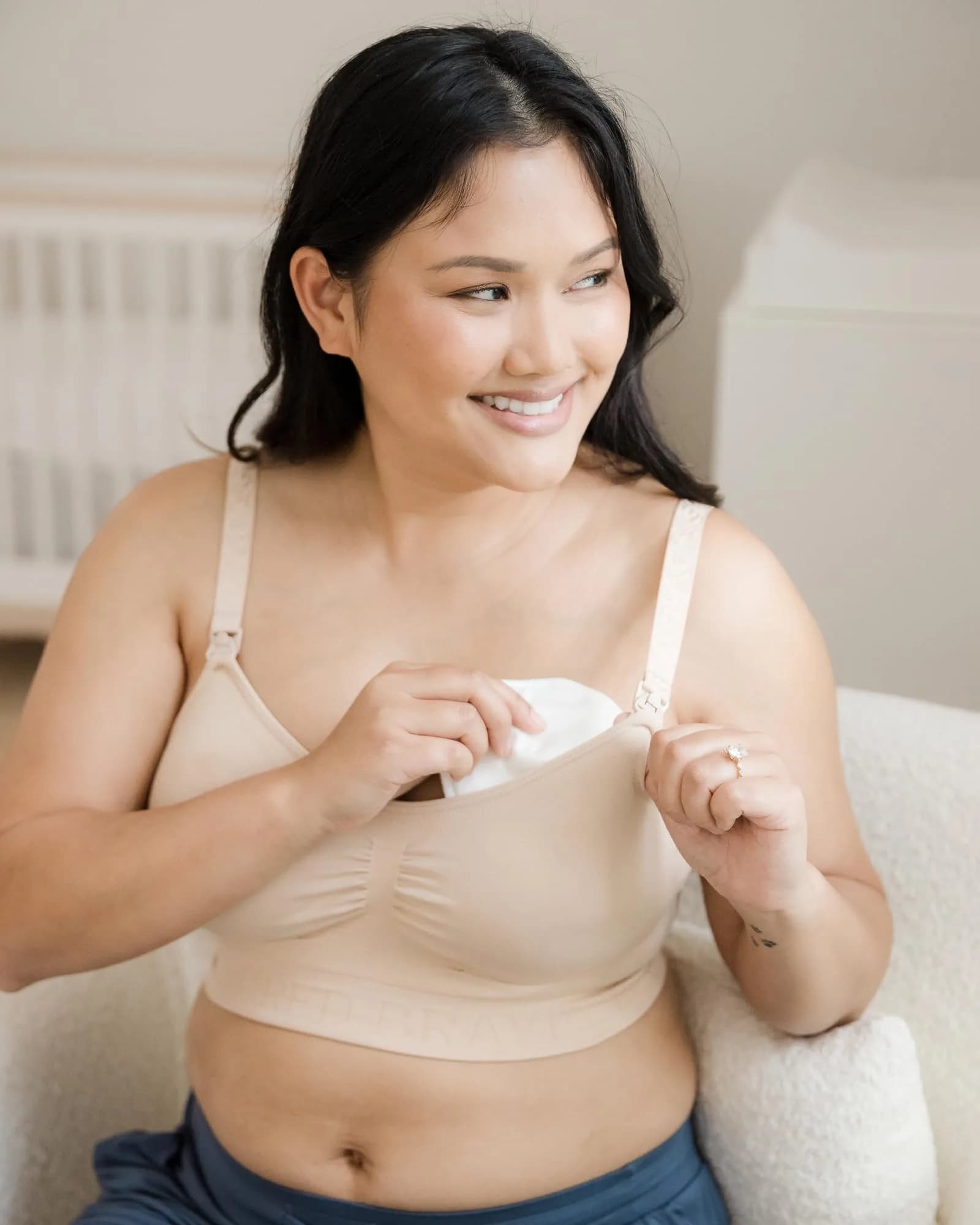 Kindred Bravely Organic Reusable Nursing Pads | Super Absorbent for All-Day Dryness - view 2