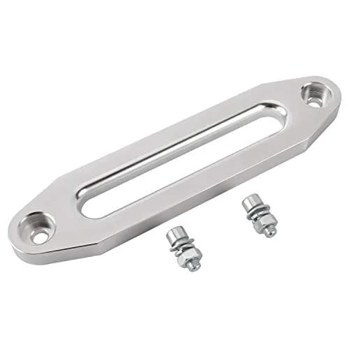 YaeKoo 10" Billet Aluminum Hawse Fairlead Load Capacity 8K-15K LBs | Synthetic Rope Compatible, Silver thumbnail 1