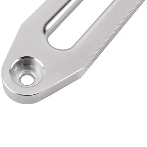 YaeKoo 10" Billet Aluminum Hawse Fairlead Load Capacity 8K-15K LBs | Synthetic Rope Compatible, Silver thumbnail 7