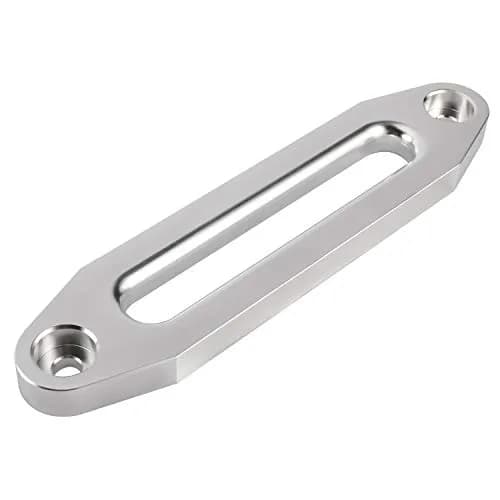 YaeKoo 10" Billet Aluminum Hawse Fairlead Load Capacity 8K-15K LBs | Synthetic Rope Compatible, Silver thumbnail 8
