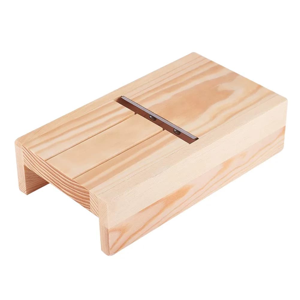 PH PandaHall Soap Making Beveler Planer 10.7cm x 19cm | Smooth Edges & Precise Cuts — Brown