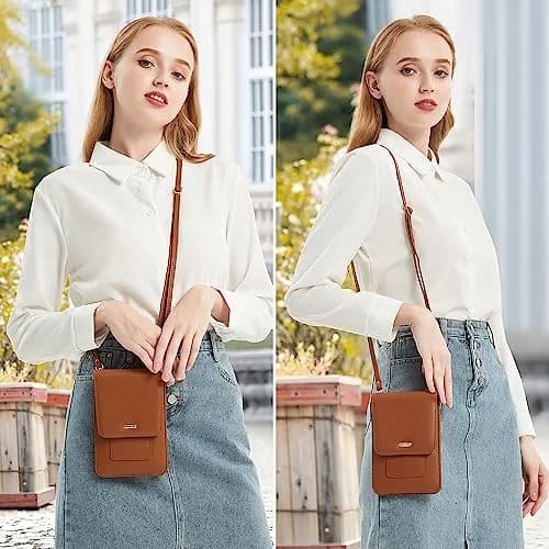 Peacocktion Small Crossbody Bag for Women | RFID Travel Cell Phone Wallet Purse with Card Slots thumbnail 2