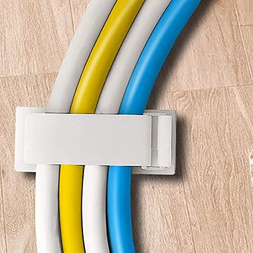 SOULWIT® 50 x Self-Adhesive Cable Management Clips | Max 8mm Cable Diameter thumbnail 6