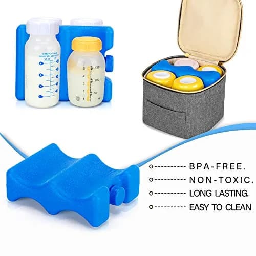 Teamoy Breastmilk Ice Pack (Pack of 2), Small | BPA-Free Baby Product for Working Moms thumbnail 4