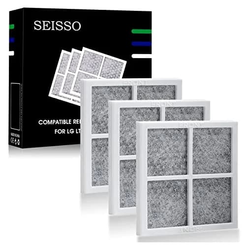 SEISSO LT120F Refrigerator Air Filter 3 Pack | Activated Carbon Odor Absorber thumbnail 1