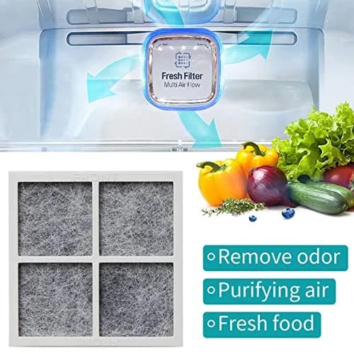 SEISSO LT120F Refrigerator Air Filter 3 Pack | Activated Carbon Odor Absorber thumbnail 2