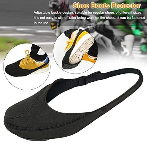 RICH Motorcycle Shifter Shoe Protector, Waterproof Adjustable Black Neoprene & TPU, One Size Fits Most Adult Shoes, Boots, Sneakers thumbnail 4