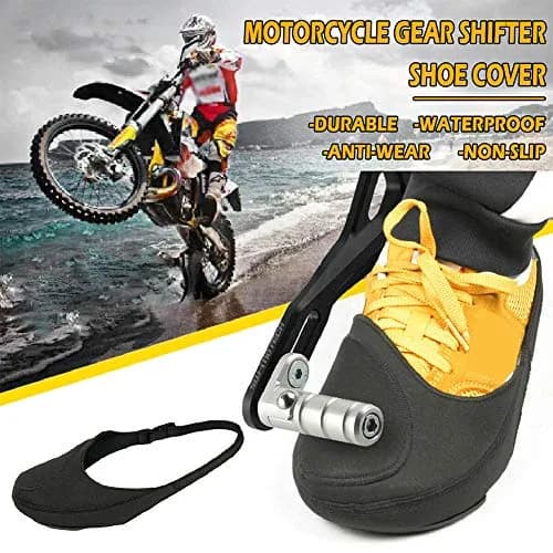 RICH Motorcycle Shifter Shoe Protector, Waterproof Adjustable Black Neoprene & TPU, One Size Fits Most Adult Shoes, Boots, Sneakers thumbnail 3