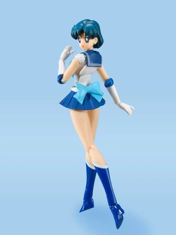 Tamashii Nations Sailor Mercury Action Figure | Animation Color Edition, 4.70⭐, 1125 reviews, 222g, Polyvinyl chloride, Unisex, Toy figure for Sailor Moon fans thumbnail 7