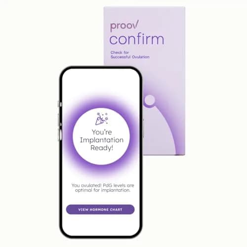 Proov Confirm PdG Implantation Test - Progesterone Scoring System - 1 Kit | At-Home Fertility Confirmation thumbnail 1