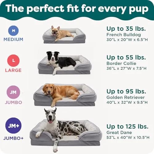 Furhaven Orthopedic Dog Bed for Large Dogs 95 lbs | Supportive Plush & Velvet Waves thumbnail 6