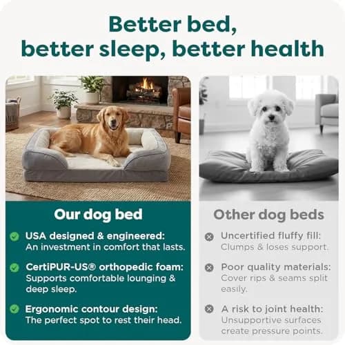 Furhaven Orthopedic Dog Bed for Large Dogs 95 lbs | Supportive Plush & Velvet Waves thumbnail 7