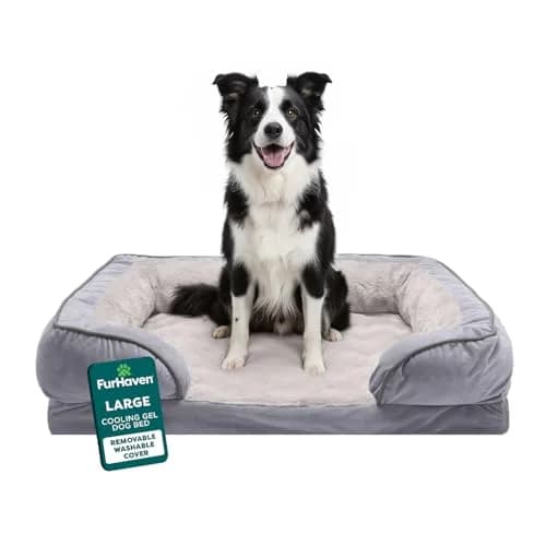 Furhaven Cooling Gel Dog Bed for Large Dogs | Orthopedic Support & Washable Cover (70-120c) thumbnail 1