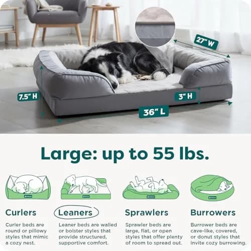 Furhaven Cooling Gel Dog Bed for Large Dogs | Orthopedic Support & Washable Cover (70-120c) thumbnail 3