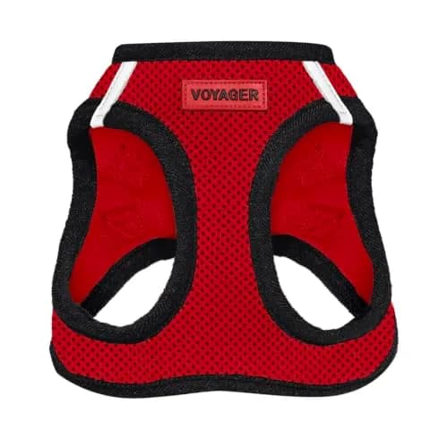 Best Pet Supplies Voyager Step-in Air Dog Vest Harness - Red/Black, XX-Small | Breathable Mesh, Reflective Bands thumbnail 1