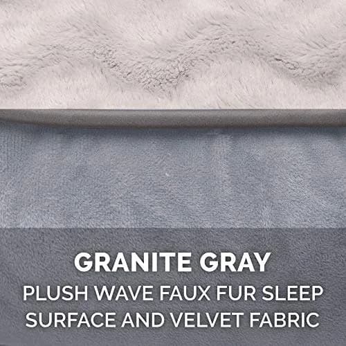 Furhaven Cooling Gel Dog Bed for Medium/Small Dogs | Plush & Velvet Waves, Removable Cover, Supports Up to 35 lbs thumbnail 6