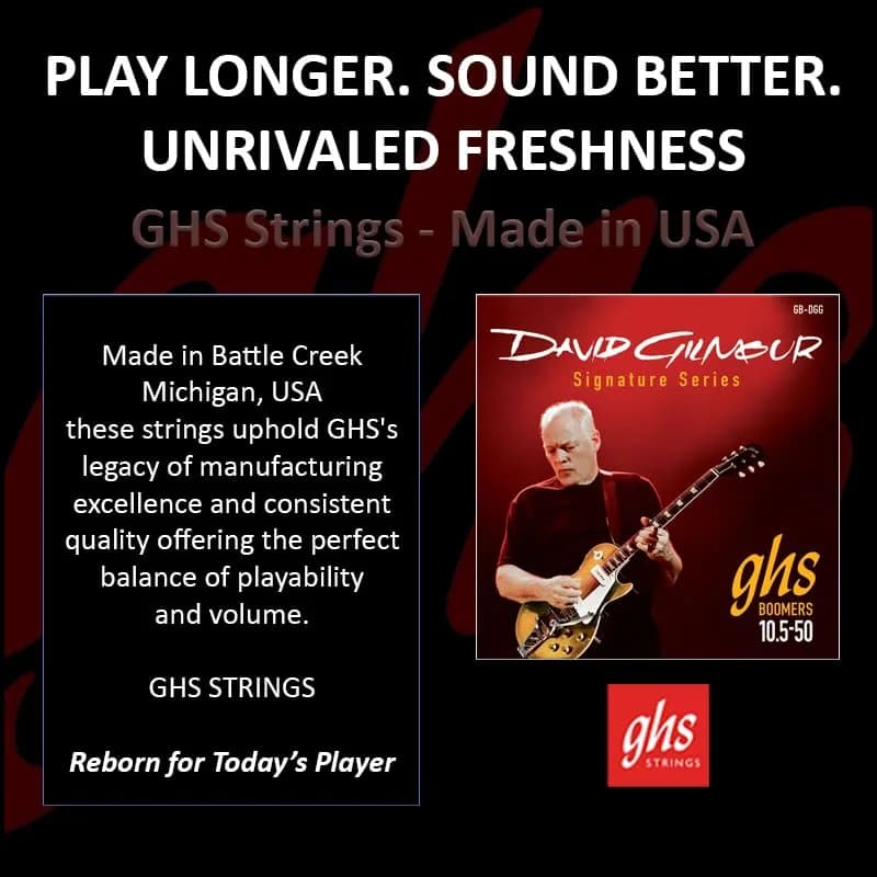 GHS Strings David Gilmour Signature RED Electric Guitar Strings .010 1/2 - .050 | Classic Rock Tone thumbnail 11