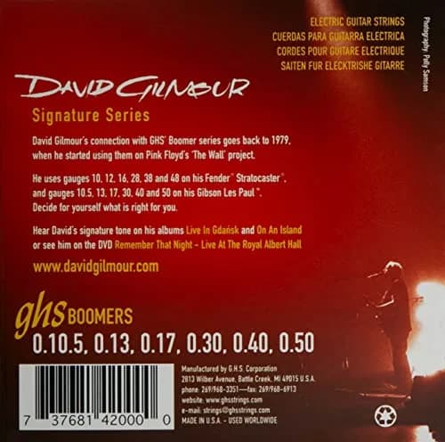 GHS Strings David Gilmour Signature RED Electric Guitar Strings .010 1/2 - .050 | Classic Rock Tone thumbnail 14