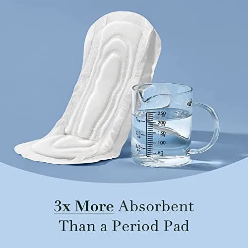 Rael Incontinence Pads for Women, Organic Cotton Cover, Ultimate 40 Ct | Heavy Absorbency, Postpartum Essential thumbnail 6
