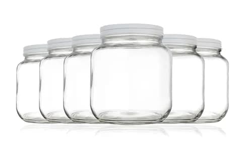 kitchentoolz Half Gallon Glass Mason Jar Wide Mouth | Fermentation & Storage in USA thumbnail 1