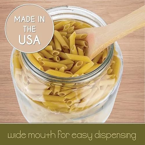 kitchentoolz Half Gallon Glass Mason Jar Wide Mouth | Fermentation & Storage in USA thumbnail 7