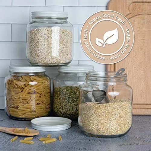 kitchentoolz Half Gallon Glass Mason Jar Wide Mouth | Fermentation & Storage in USA thumbnail 9