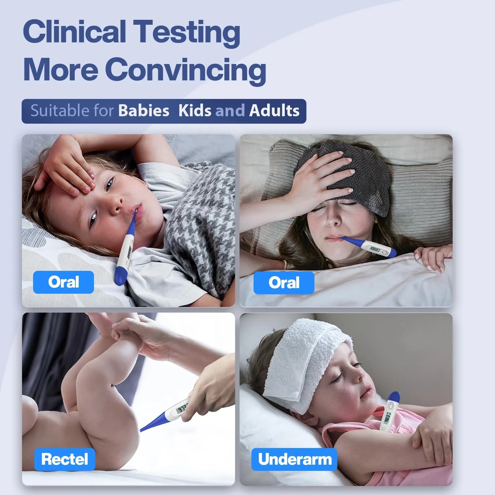 Boncare Digital Thermometer for Adults, Kids & Babies, Dark Blue | Accurate & Fast 10-Second Reading - view 4