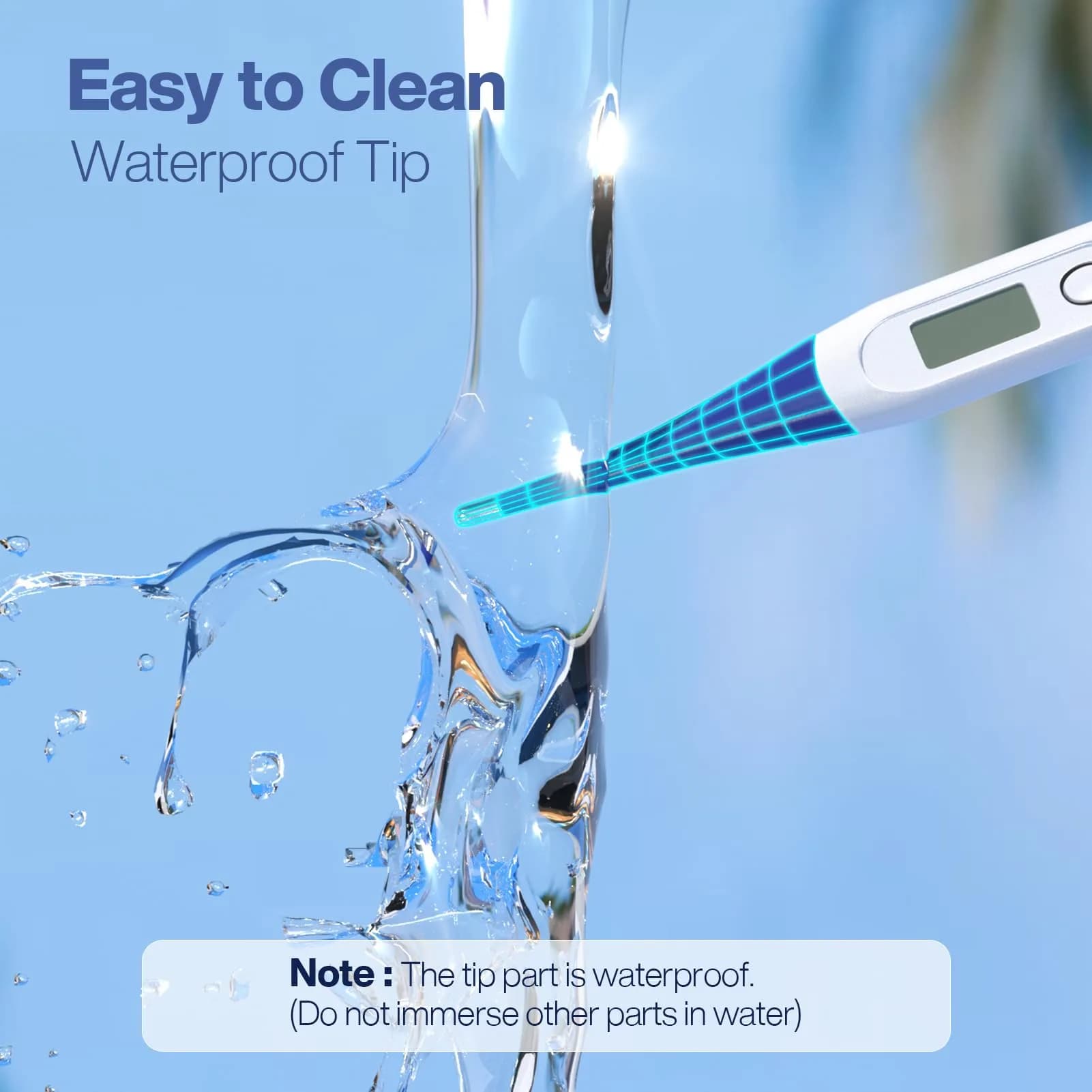Boncare Digital Thermometer for Adults, Kids & Babies, Dark Blue | Accurate & Fast 10-Second Reading - view 5
