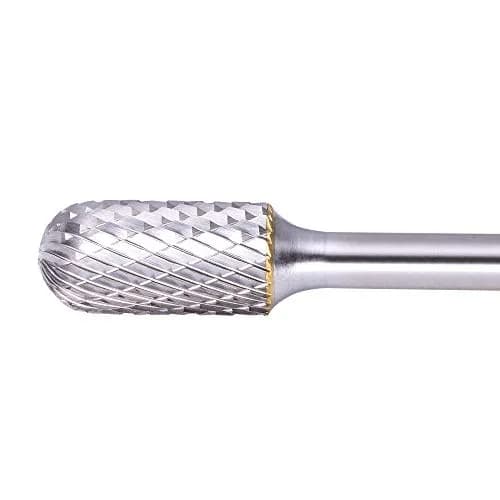 TJATSE Extra Long Shank Tungsten Carbide Burr 1/2 Inch Head | Double Cut for Hard Materials thumbnail 2