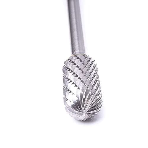 TJATSE Extra Long Shank Tungsten Carbide Burr 1/2 Inch Head | Double Cut for Hard Materials thumbnail 3