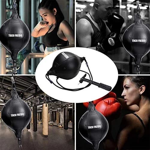 TOCO FREIDO PU Leather Double End Punching Ball 20cm (7.87") | MMA Boxing Training Agility thumbnail 2