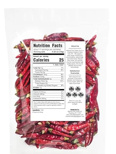 Natruen Dried Sichuan Red Chili Pods 4 oz | Medium Hot Whole Chilies for Authentic Sichuan Flavor thumbnail 2