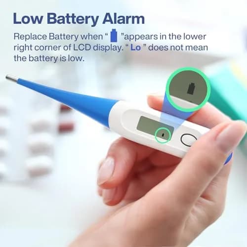 Boncare Digital Oral Thermometer for Adults & Kids, Light Blue | Fast & Accurate 10-Second Reading thumbnail 7