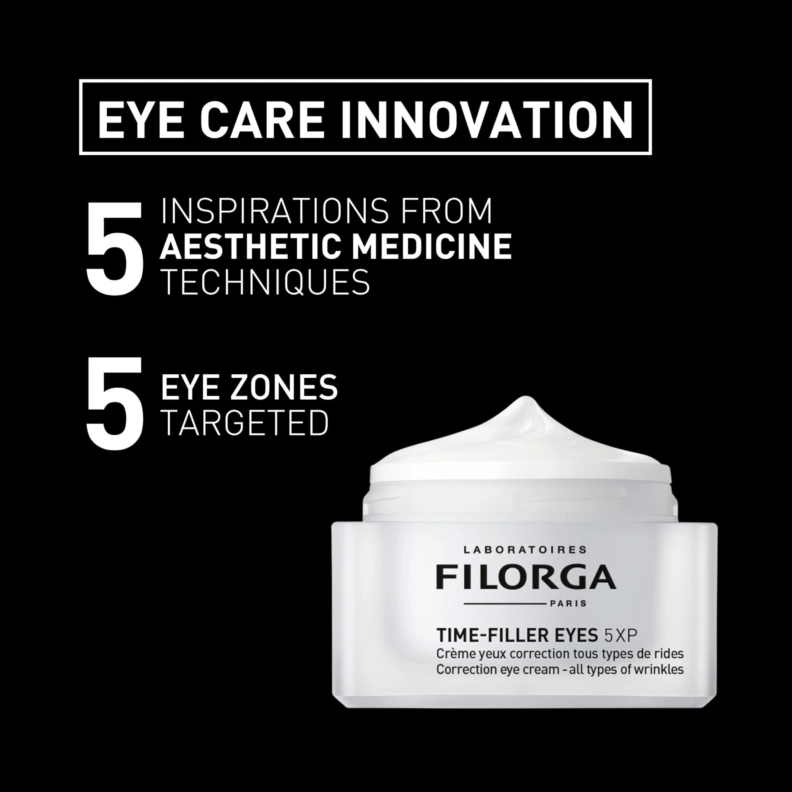 Filorga Time-Filler Eyes 5-XP Anti Aging Eye Cream 15ml (0.5 Fl Oz) | Minimizes Wrinkles & Dark Circles - view 3