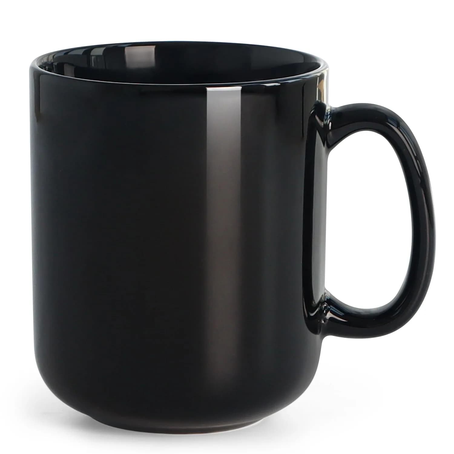 harebe 20 OZ Large Coffee Mug | Big Capacity Ceramic Tea Cup for Office & Home — Black