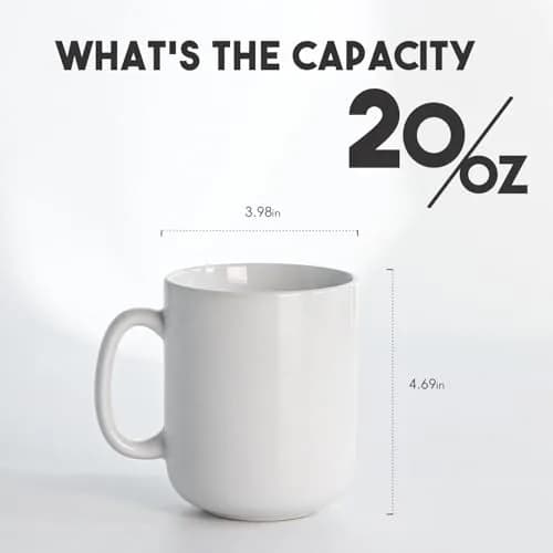 harebe 20 OZ Large Coffee Mug | Big Capacity Ceramic Tea Cup for Office & Home thumbnail 2