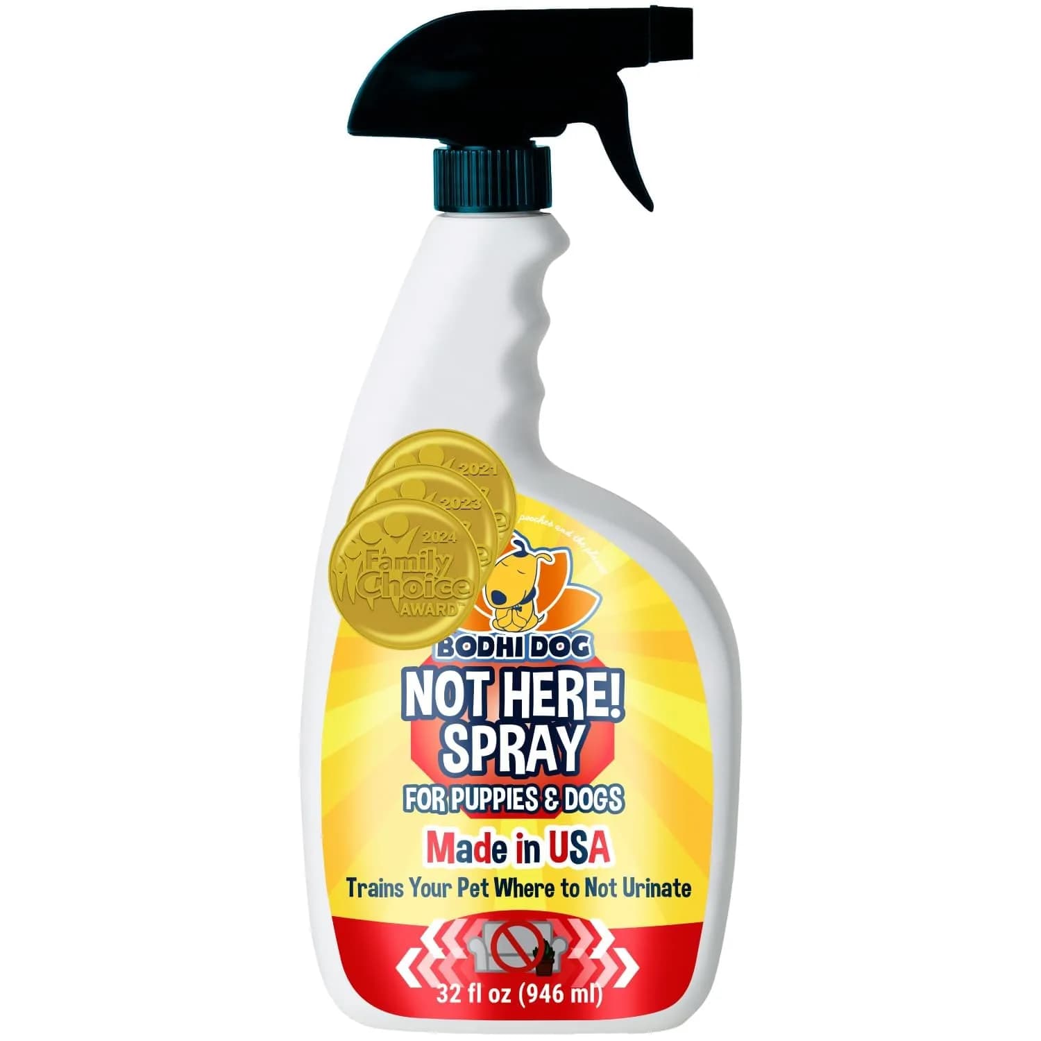 Bodhi Dog Bitter 2-in-1 No Chew & Hot Spot Spray 237ml (8 Fl Oz) | Natural Anti-Chew Remedy for Dogs — Not Here! / 32oz