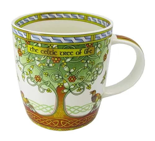 Royal Tara Celtic Tree of Life Bone China Mug 370ml | Elegant Celtic Design for Daily Use thumbnail 1