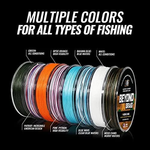 Beyond Braid Moss Camo 10lb 500 Yards | Ultra-Strong, No Stretch, Camouflage Design for Indian Anglers thumbnail 2