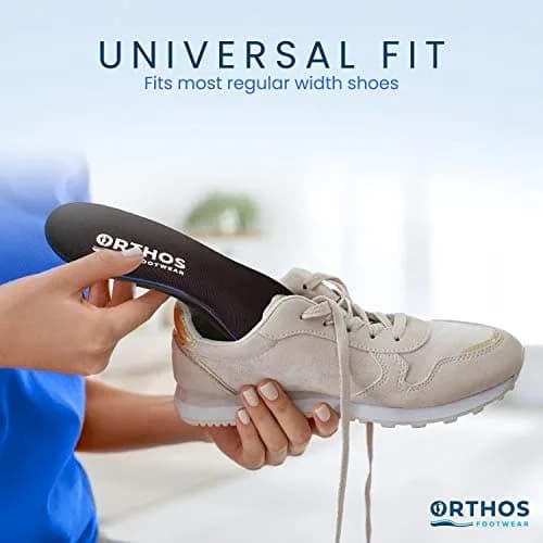 ORTHOS Footwear Orthotic Insoles Tan Leather | Impact Absorption & Adjustable Arch Support (70-120 chars) thumbnail 5