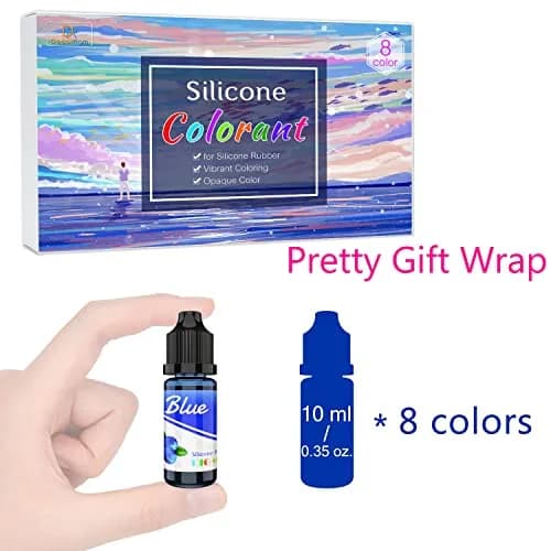 DecorRom Liquid Silicone Pigment Set | 8 Colors x 10ml Each for Mold Making & Casting thumbnail 7