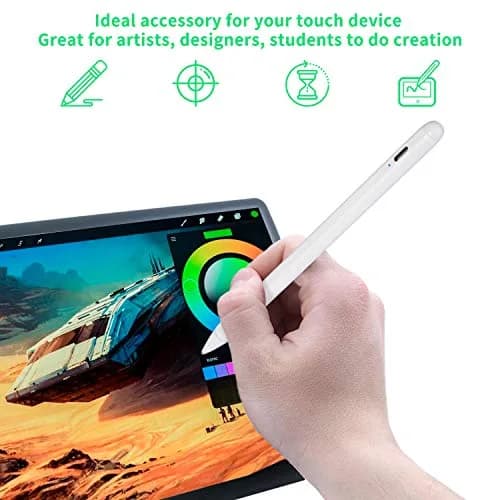 Bbata Stylus Pen for OnePlus Pad | Active Capacitive Digital Pencil, White, Touch Control & Type C Recharge thumbnail 3