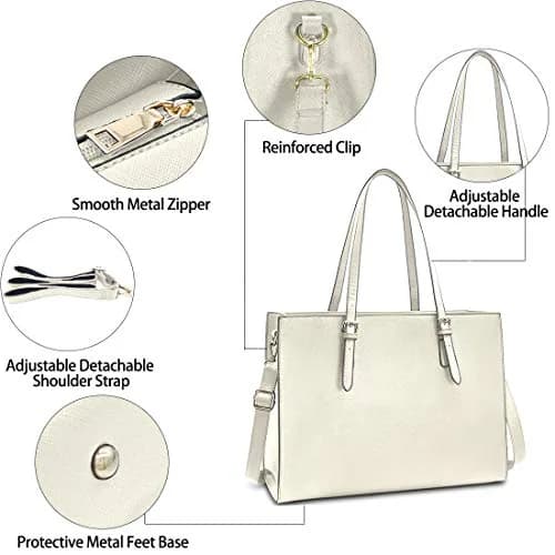 NUBILY Laptop Bag for Women Waterproof Lightweight 15.6 Inch | Professional Office Work Bag thumbnail 6