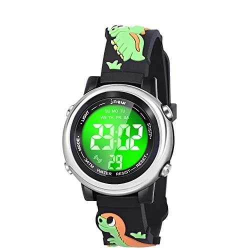 Viposoon Kids Dinosaur Watch Green Silicone Strap | Fun Time-Telling Toy for Boys & Girls Ages 3-11 thumbnail 1