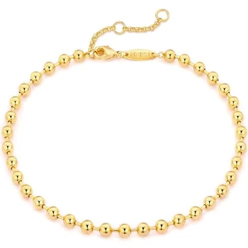 BENEIGE Gold Bracelets for Women 14K Gold Plated 4MM Ball Bracelet Adjustable Beaded Jewelry thumbnail 1