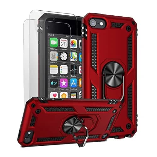 ULAK for iPod Touch 7/6/5 Case with 2HD Screen Protectors | Heavy Duty Drop & Scratch Protection thumbnail 1