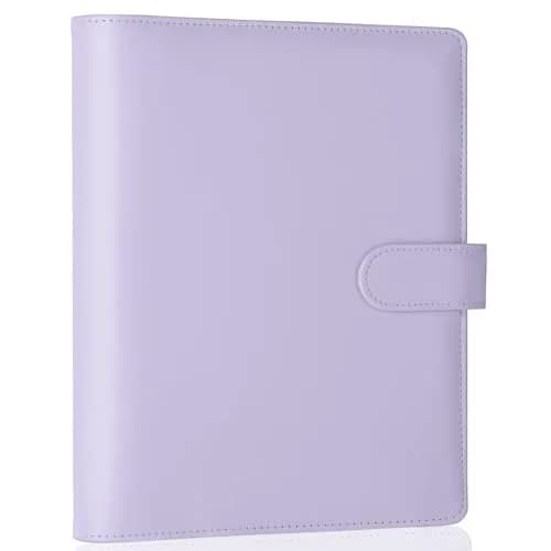 Antner A5 PU Leather Notebook Binder 9.2 x 6.9 inch | Metal 6-Ring Mechanism thumbnail 1