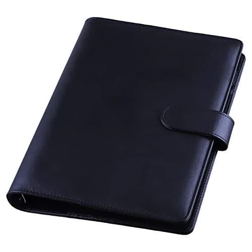 Antner A5 Binder 6 Ring Refillable Notebook Planner Cover Black | Holds 80-100 Sheets thumbnail 6